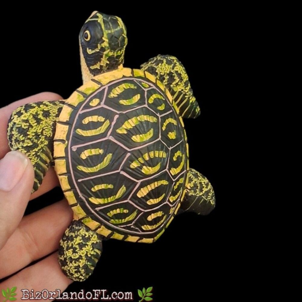 VINTAGE: AGiftCorp High-Quality Composite Resin Handpainted Sea Turtle Figurine